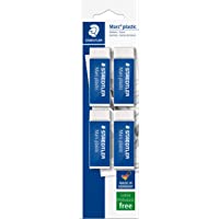 STAEDTLER Rasoplast 52650BK4DA - Goma de Borrar Blanca- Blíster con 4 Unidades